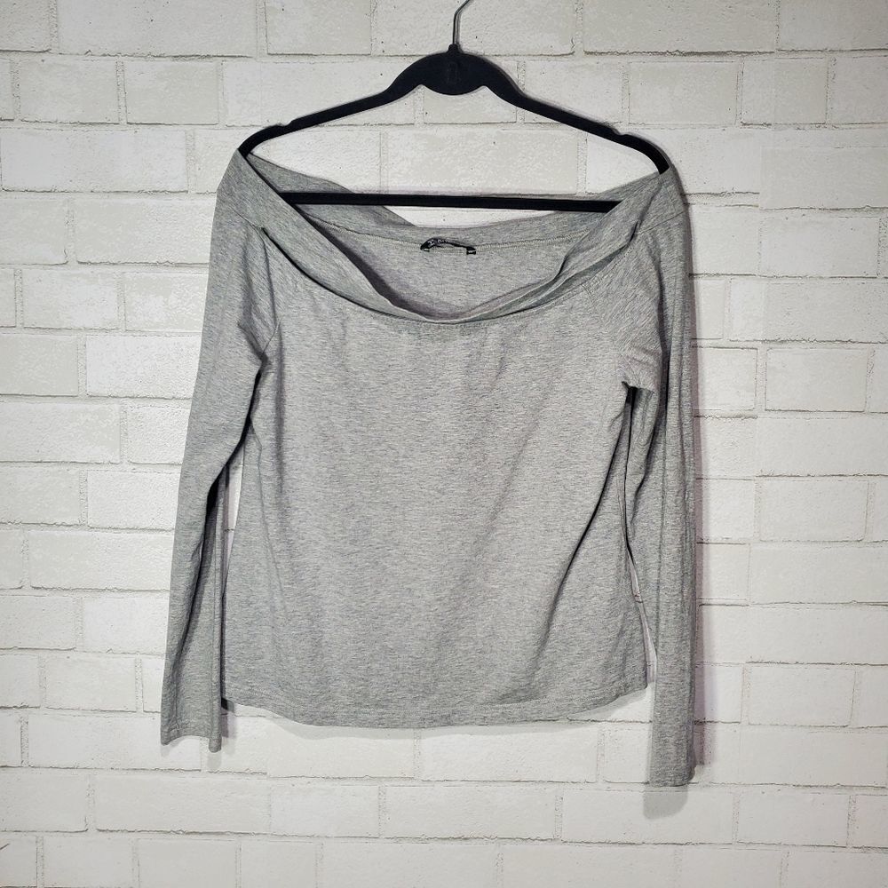 Shein long sleeve gray tee